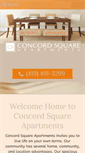 Mobile Screenshot of concordsquareaptsmansfield.com